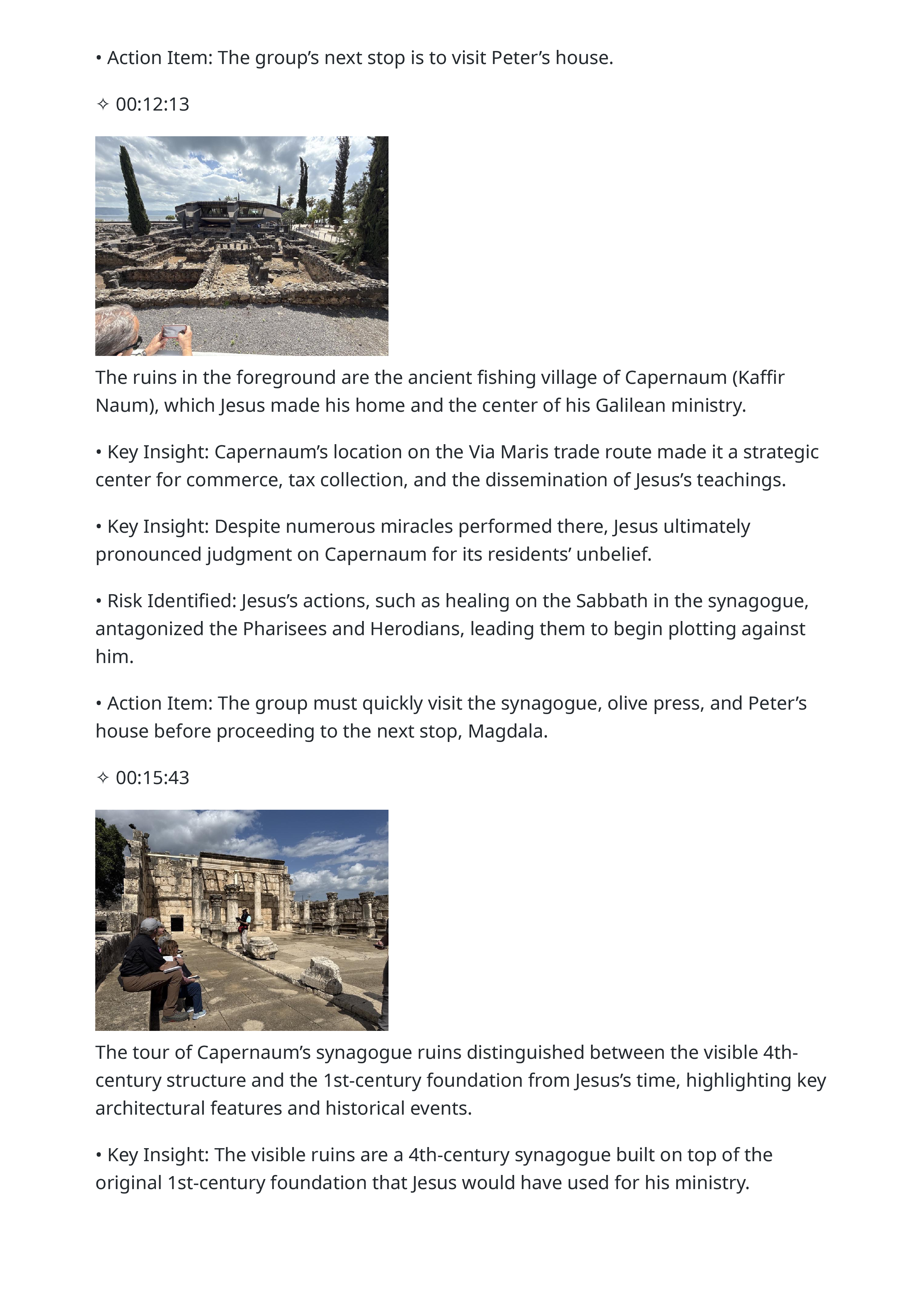 2026 02 26 lecture capernaum archaeological tour and biblical history highlights page 5