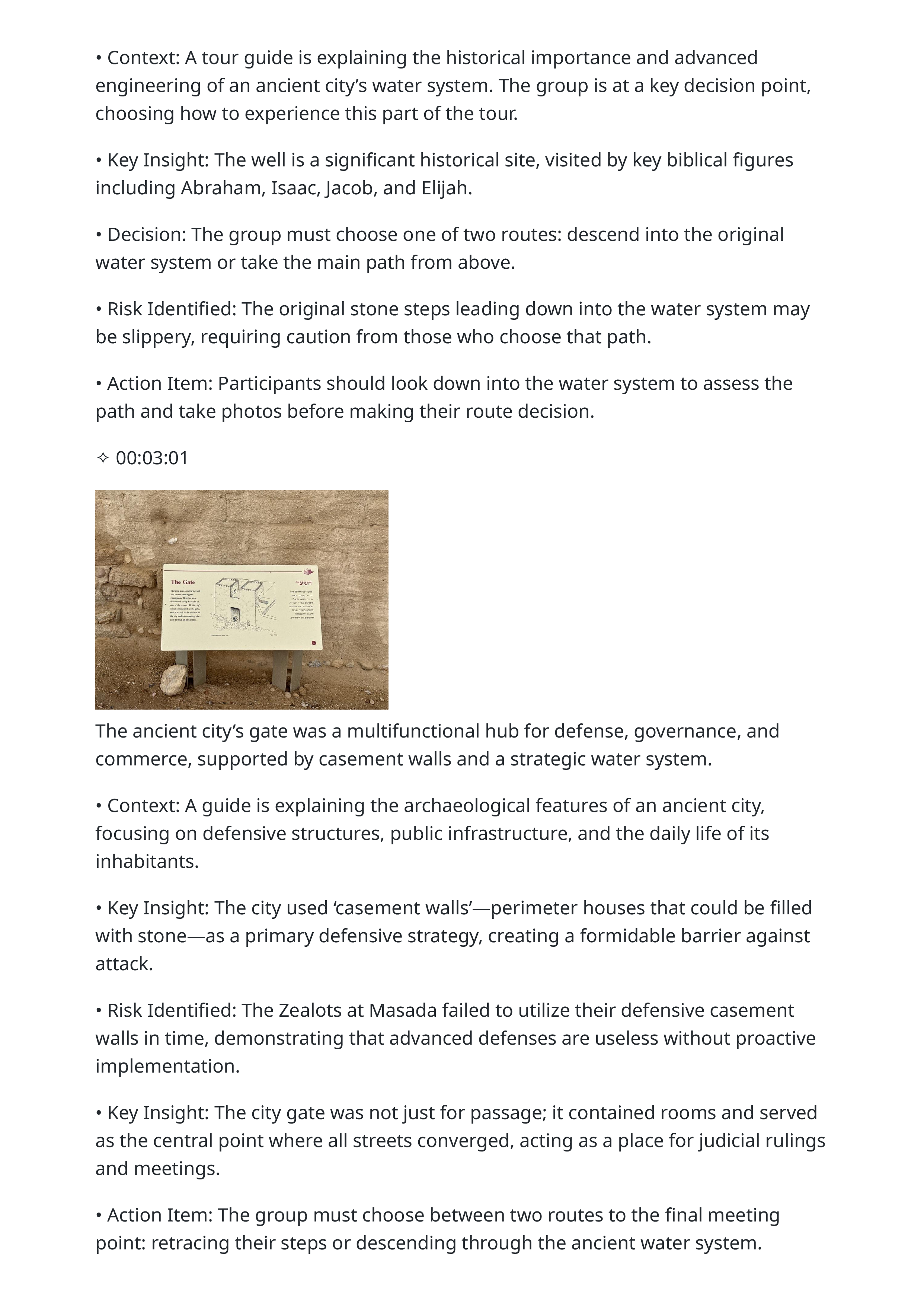 2026 02 27 lecture archaeological site tourcasement walls stratigraphy masada siege and water system navigation highlights page 3