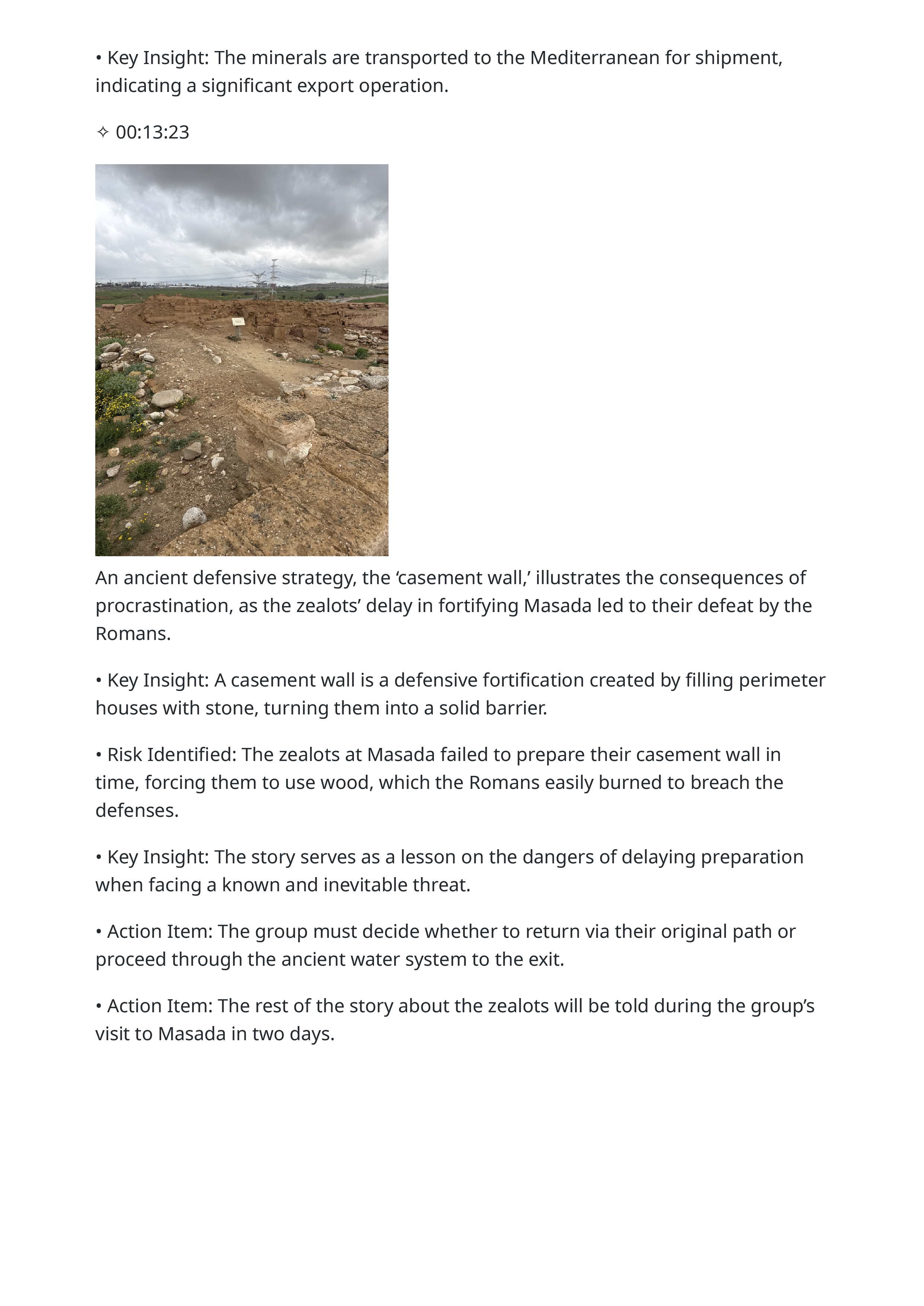 2026 02 27 lecture archaeological site tourcasement walls stratigraphy masada siege and water system navigation highlights page 5